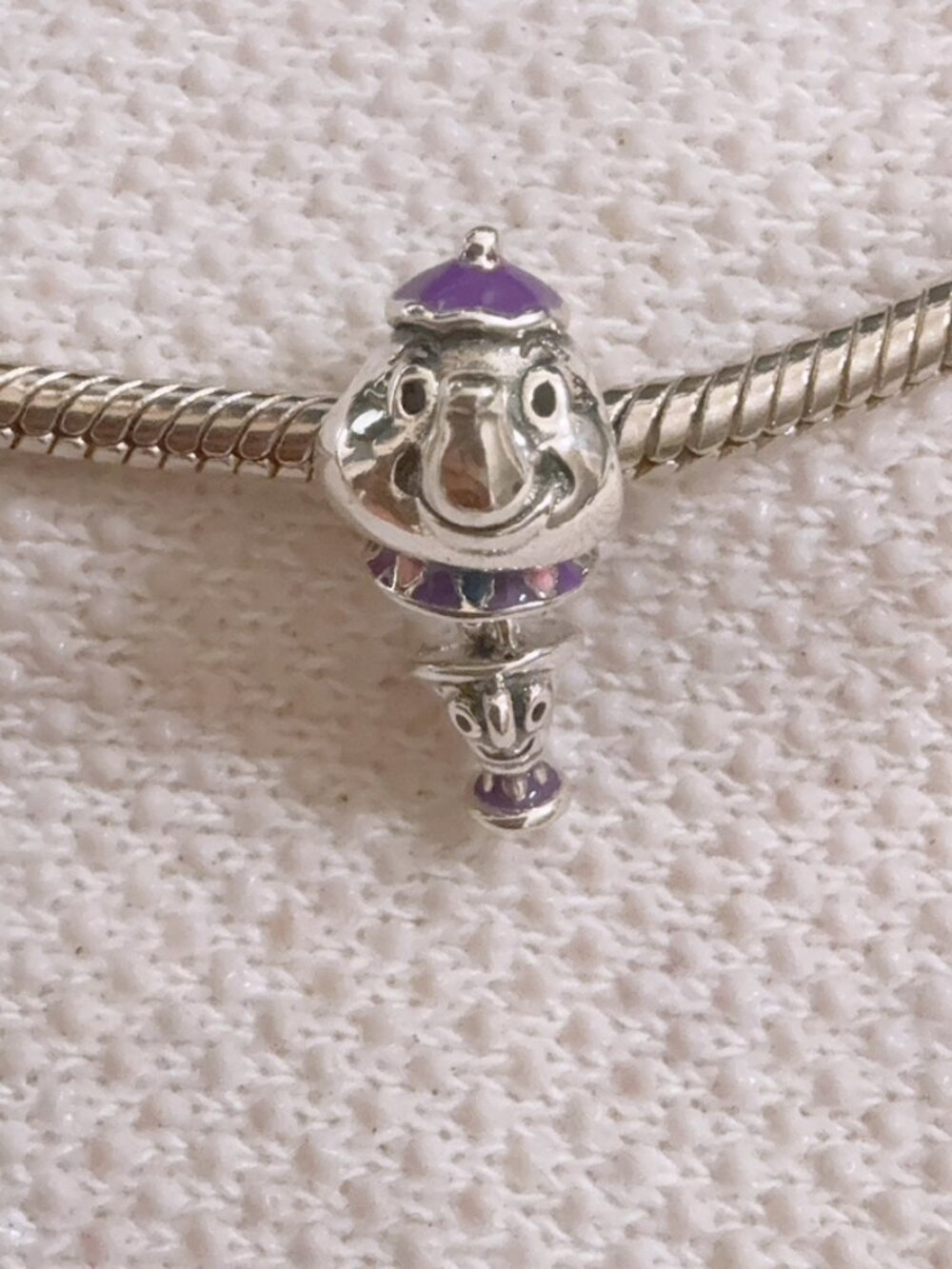 Beauty and the Beast Mrs. Potts and Chip Dangle Charm For Pandora Bracelet
